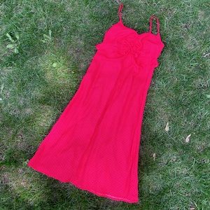 SUMMERY SPAGHETTI STRAP MIDI SLIP DRESS